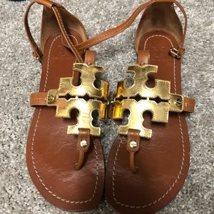 Tory Burch size 9 sandals good condition